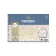 Canson Aquarelle akvarellpapír, 60% pamut, spirálozott - 300 g, 12,5 x 18 cm