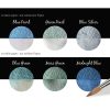 Coliro Pearlcolor "Ocean" akvarellfesték készlet 6 db-os, fémdobozos