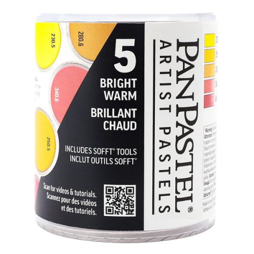 PanPastel művész porpasztell készlet, 5 db - Élénk meleg színek