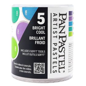   PanPastel művész porpasztell készlet, 5 db - Élénk hideg színek