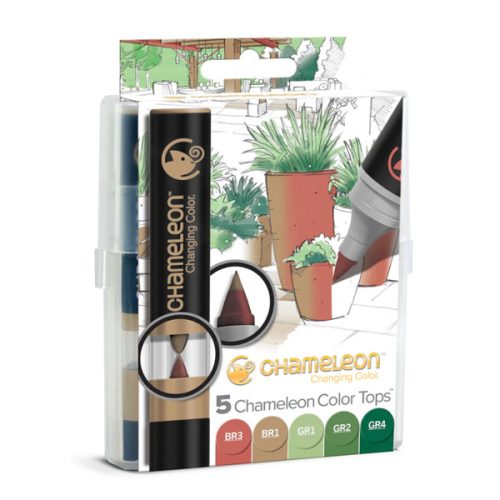 Chameleon Color Tops színkeverő kupak, 5 db - Természet színei