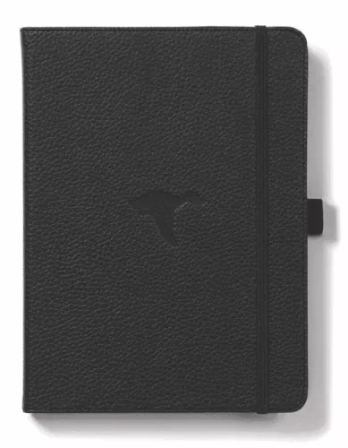Dingbats* Notebook, Wildlife kollekció - A5+ sima lap, Fekete Kacsa