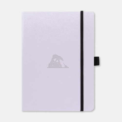 Dingbats* Earth Collection Bullet Journal pontozott notebook, A5+, Arctic - tört fehér