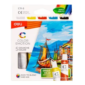 Deli Gouache festék - 5 darabos készlet