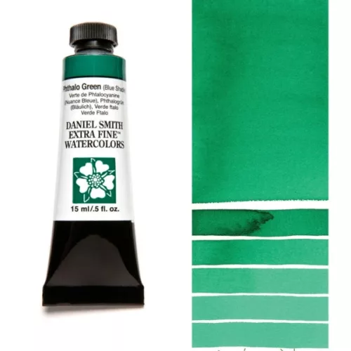 Daniel Smith akvarellfesték, tubusos - 15 ml, Phthalo Green (Blue Shade)