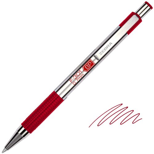 Zebra F301 golyóstoll, 0.7 mm - több színben, "Bordó"