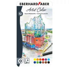 Eberhard Faber akvarell ceruza, fémdobozban - 12 db
