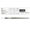 Escoda Perla szintetikus akvarellecset - kardecset, 45661