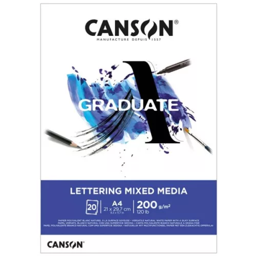 Canson Graduate Lettering Mixed Media tömb, több méretben