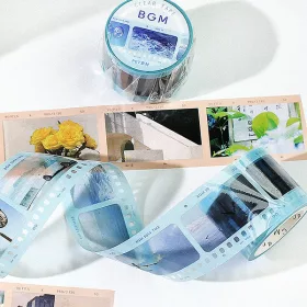   BGM Washi Tape, eltávolítható ragasztószalag - Film clear tape
