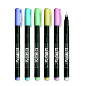 Tombow Fudenosuke ecsetfilc - pasztell színek