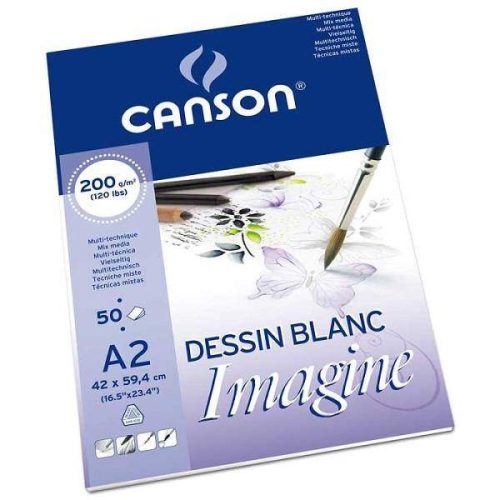 Canson Imagine mix media tömb, 200g, 50 lap