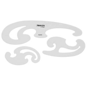 Görbevonalzó, 3 db-os, Aristo