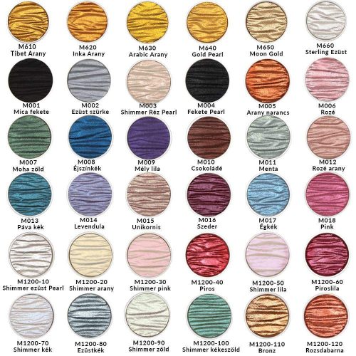 Coliro Pearlcolor akvarellfesték szilkénként