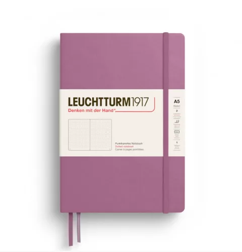 Leuchtturm Medium Notebook, pontozott lapos - több színben