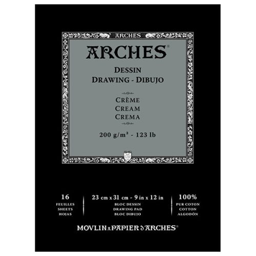 Arches rajzpapír tömb, 100% pamut - több méretben, 26 x 36 cm