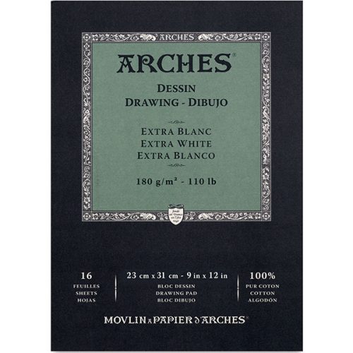 Arches kalligráfia tömb, 180 g - több méretben, 23 x 31 cm