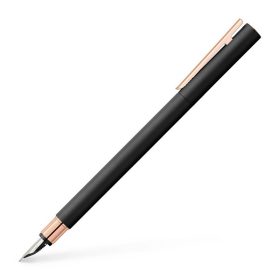   Faber-Castell Neo Slim töltőtoll - Metál fekete és rózsaarany