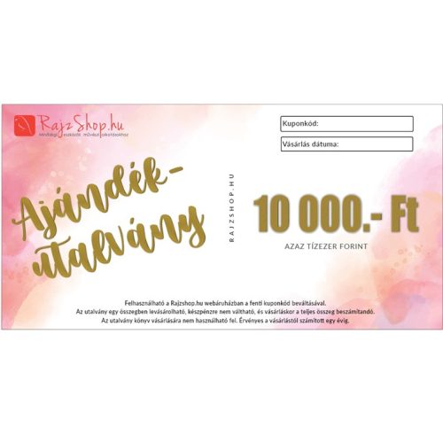 RajzShop ajándékutalvány - online beváltható