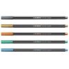 Stabilo Pen 68 Metallic filctoll fémes árnyalatokban