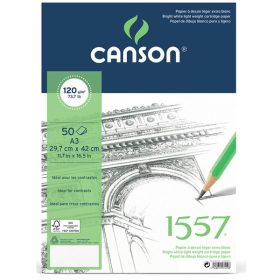 Canson 1557 rajztömb, 120g, 50 lap