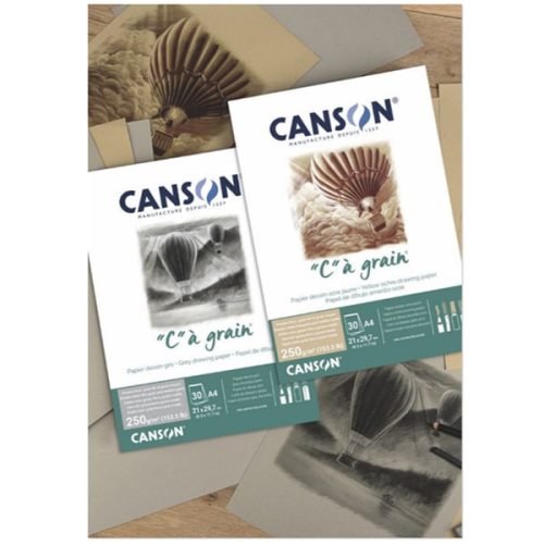 Canson “C” à grain színezett rajztömb, 30 lap
