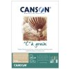Canson “C” à grain színezett rajztömb, 30 lap