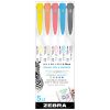 Zebra Mildliner ecsetvégű szövegkiemelő, 5 db-os készletek több színben
