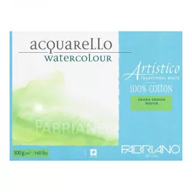   Fabriano Artistico 100% pamut akvarellpapír, rough, traditional white