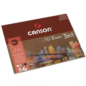   Canson Mi-Teintes Touch pasztellpapír tömb, 360 g, 12 lap, több méretben
