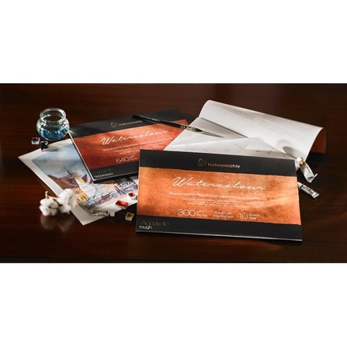 Hahnemühle Mould-made akvarellpapír, 100% pamut, 30x40 cm, 300 g, cold pressed