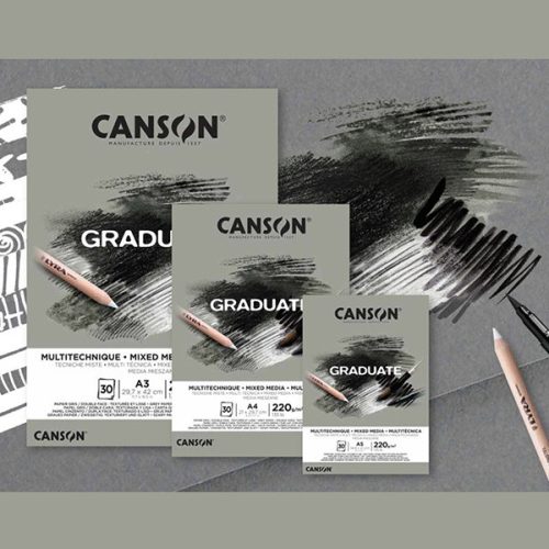 Canson Graduate Mix-Media papírtömb, színezett lapos