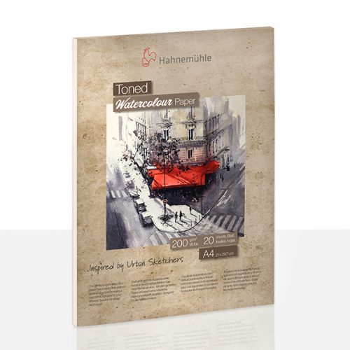 Hahnemühle színezett akvarelltömb, A4, 200 g