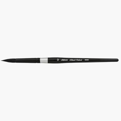 Silver Brush Black Velvet, kerek ecset