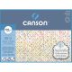 Canson Aquarelle 60% pamut akvarellpapír, hidegen préselt