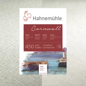 Hahnemühle Cornwall akvarelltömb, több méretben - 450 g