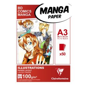 Clairefontaine Manga papírtömb - több méretben