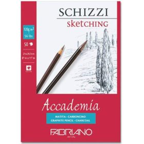  Fabriano Accademia Schizzi skicc rajztömb 120g, 50 lap, többféle méret