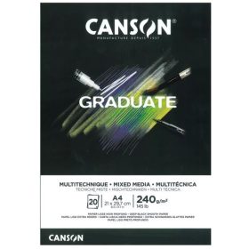 Canson Graduate Mix-Media papírtömb, fekete lapos