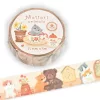 NB Co. Washi tape, 15 mm x 5 m - Cuki állatok