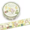 NB Co. Washi tape, 15 mm x 5 m - Cuki állatok