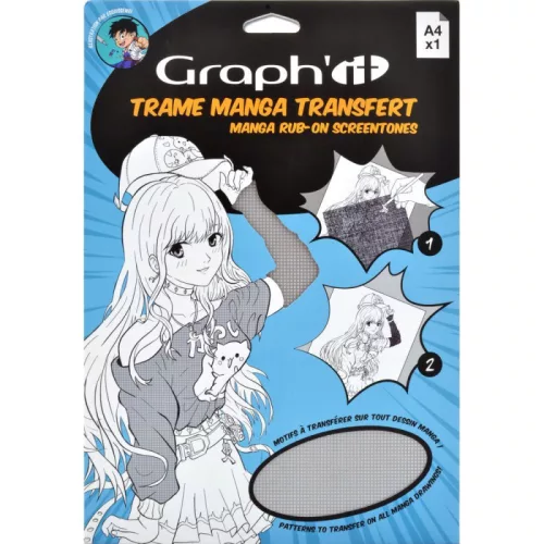 GRAPH'IT Manga Screentones transzferpapír - Tartan