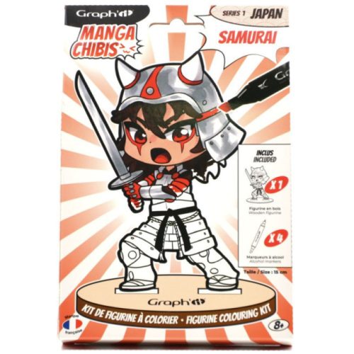 GRAPH'IT Chibi figura színező készlet - Samurai
