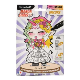 GRAPH'IT Chibi figura színező készlet - Unikornis