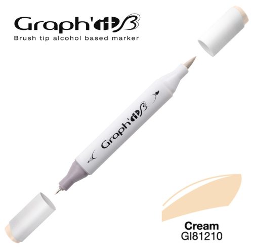 GRAPH'IT Brush kétvégű alkoholos marker - 1210 - Cream (krém)