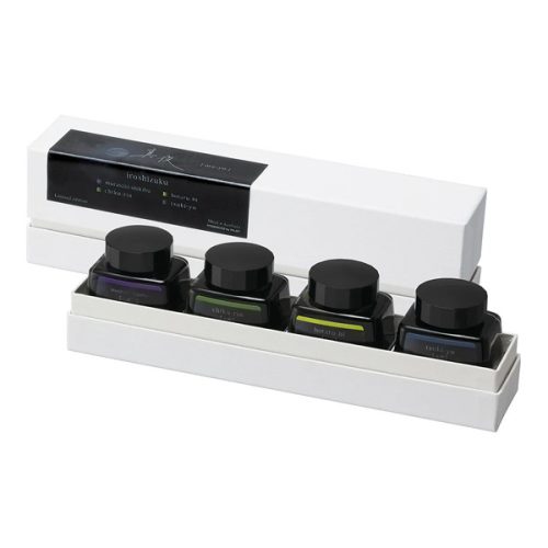 Pilot Iroshizuku töltőtoll tinta, limitált kiadás - 4x30 ml, Ma-Yo (Éjfél)