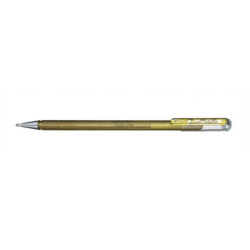 Pentel Hybrid Dual Metallic kétszínű, csillámos zselés toll, arany