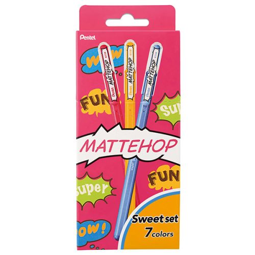 Pentel Mattehop zseléstoll készlet, 7 db - Sweet színek