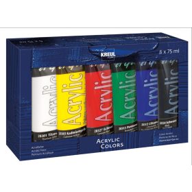 Kreul el Greco akrilfesték készlet, 75 ml - 6 db