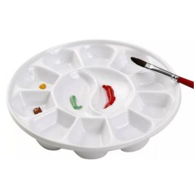 Meeden porcelán paletta, 12 rekesszel